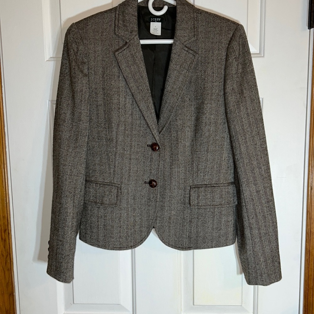 J.Crew Women’s 100% wool Blazer/Jacket Size 6-EUC